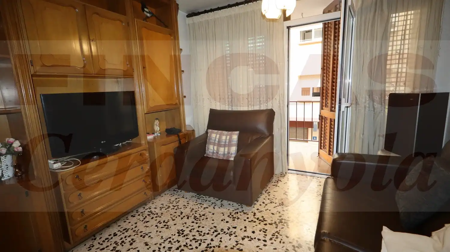 Sala d'estar de Pis en venda en Cerdanyola del Vallès amb Calefacció, Terrassa i Balcó