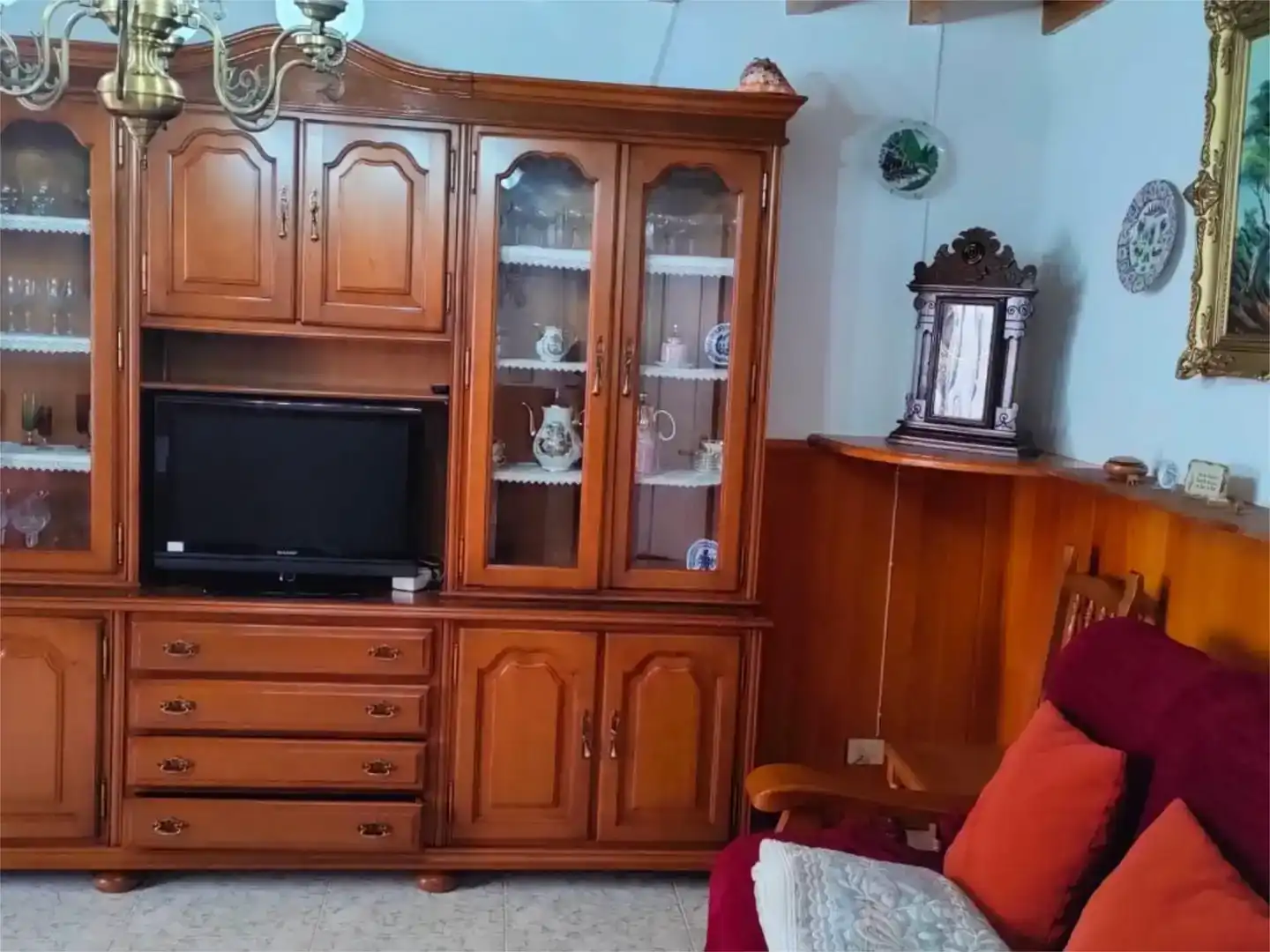 Sala de estar de Piso en venta en Cervo con Jardín privado, Trastero y Amueblado