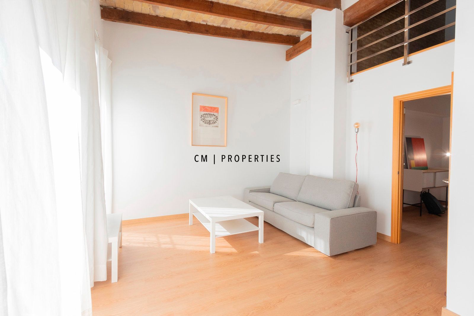 Living room of Duplex to rent in  Valencia Capital  with Air Conditioner, Heating and Parquet flooring