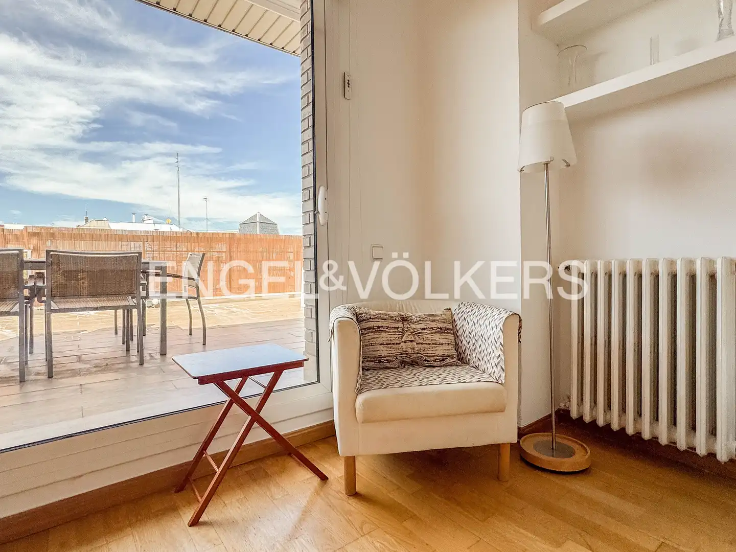Terraza de Ático de alquiler en Barcelona con Aire acondicionado, Calefacción y Parquet