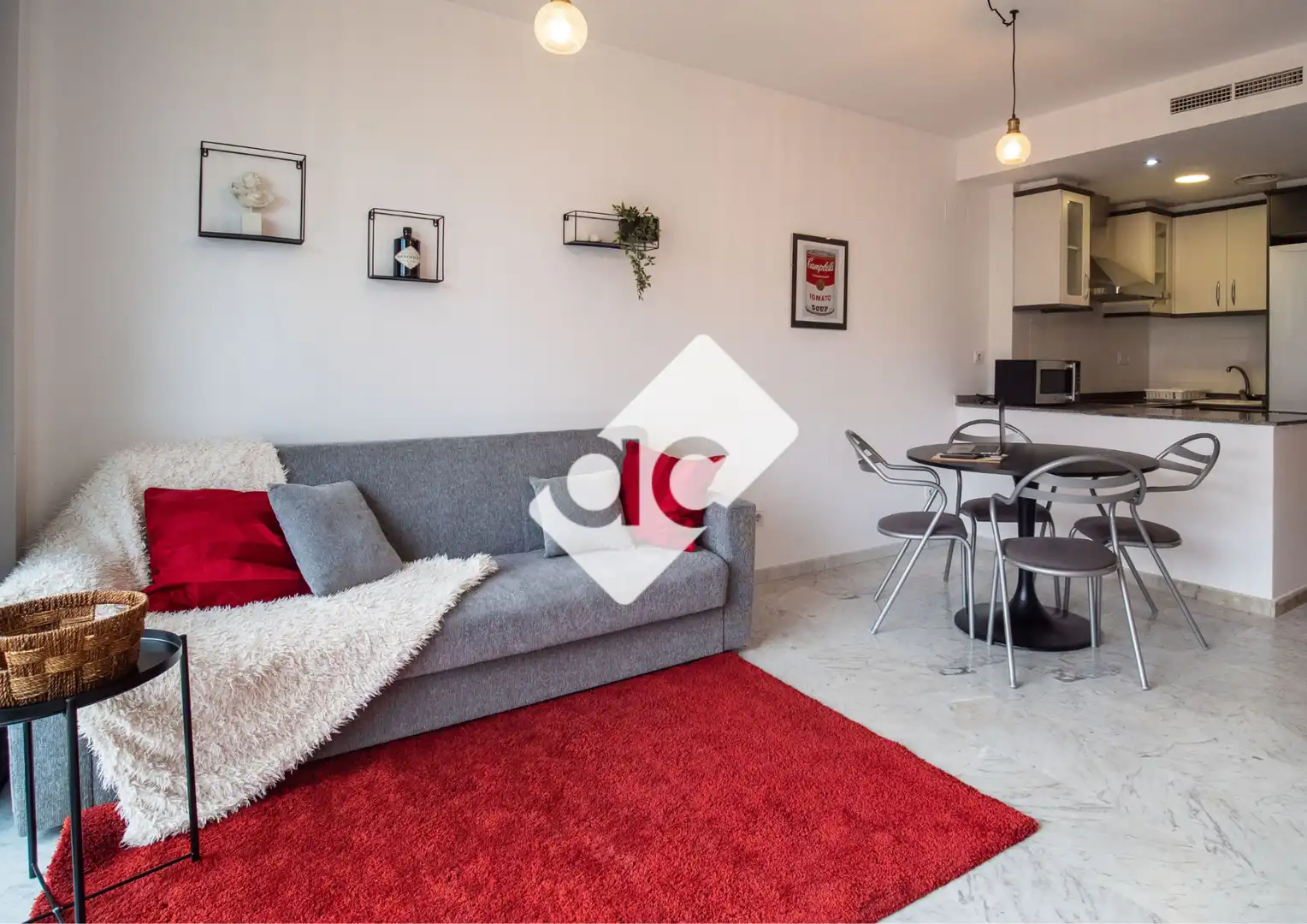Sala de estar de Piso de alquiler en Valencia con Aire acondicionado, Calefacción y Terraza