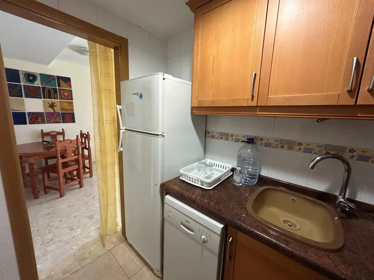 Küche von Wohnung zum Verkauf in Cullera mit Klimaanlage und Möbliert
