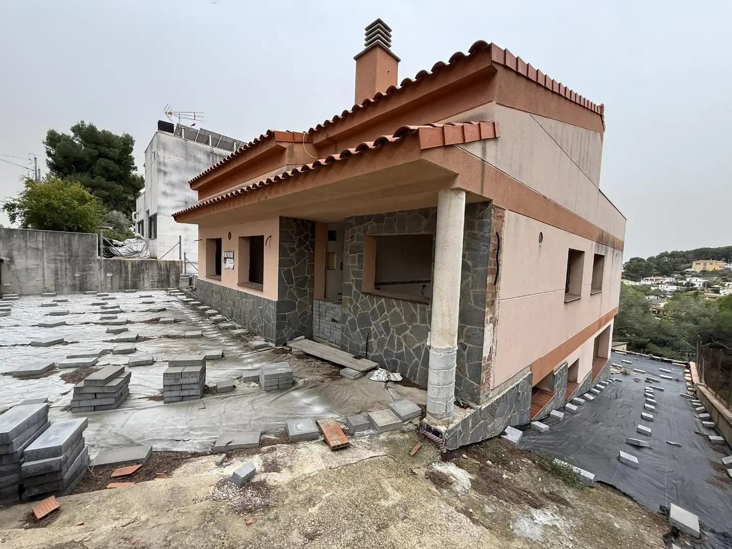 Vista exterior de Casa o chalet en venta en Bellvei con Terraza
