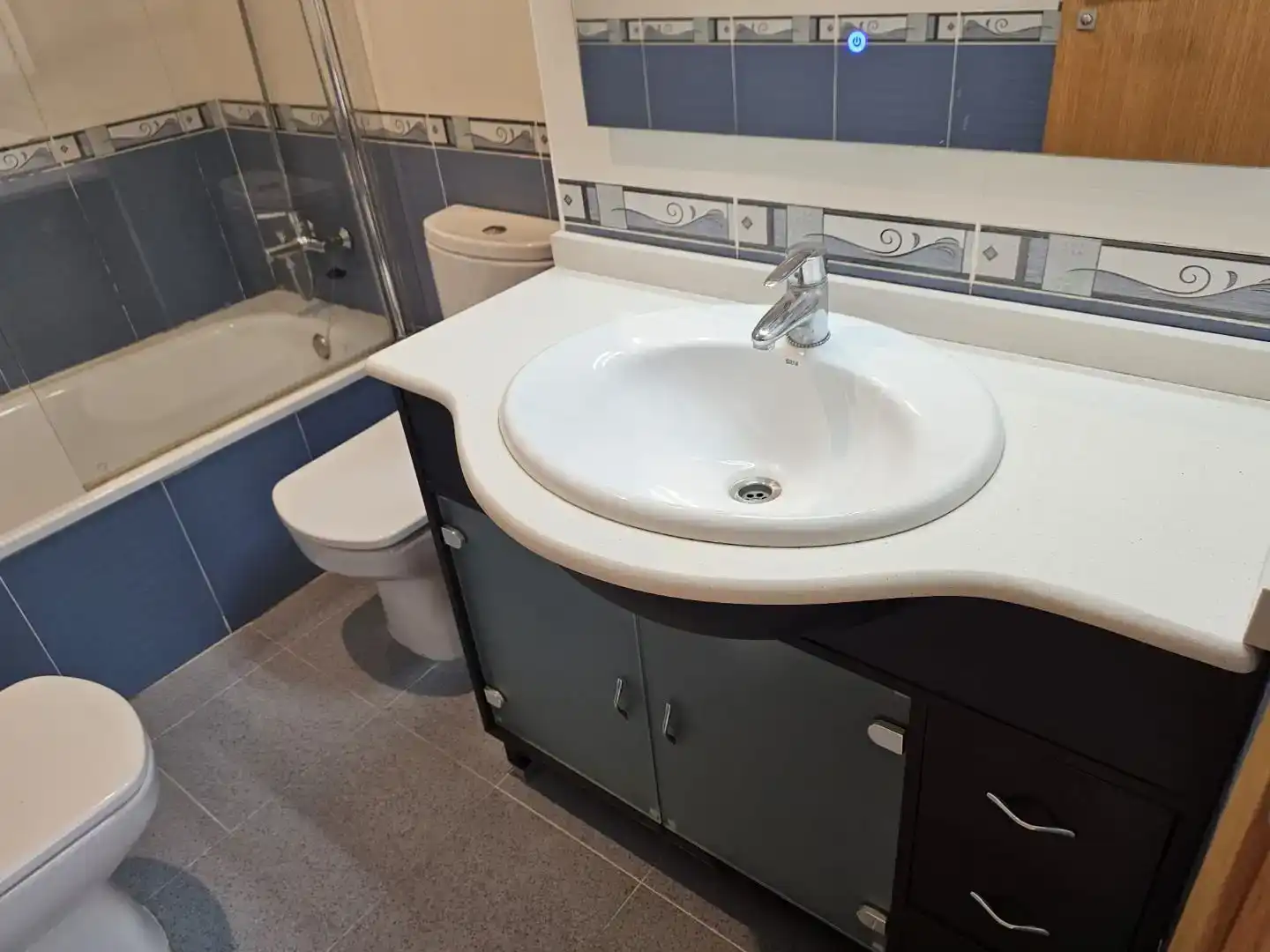 Bathroom of Flat for rent in Benissa  with Air Conditioner, Furnished and Balcony