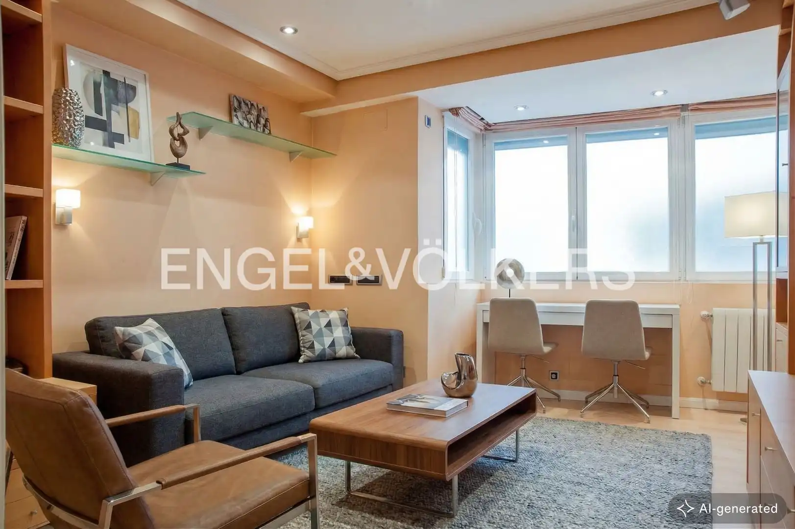 Sala de estar de Piso en venta en  Madrid Capital con Aire acondicionado y Calefacción