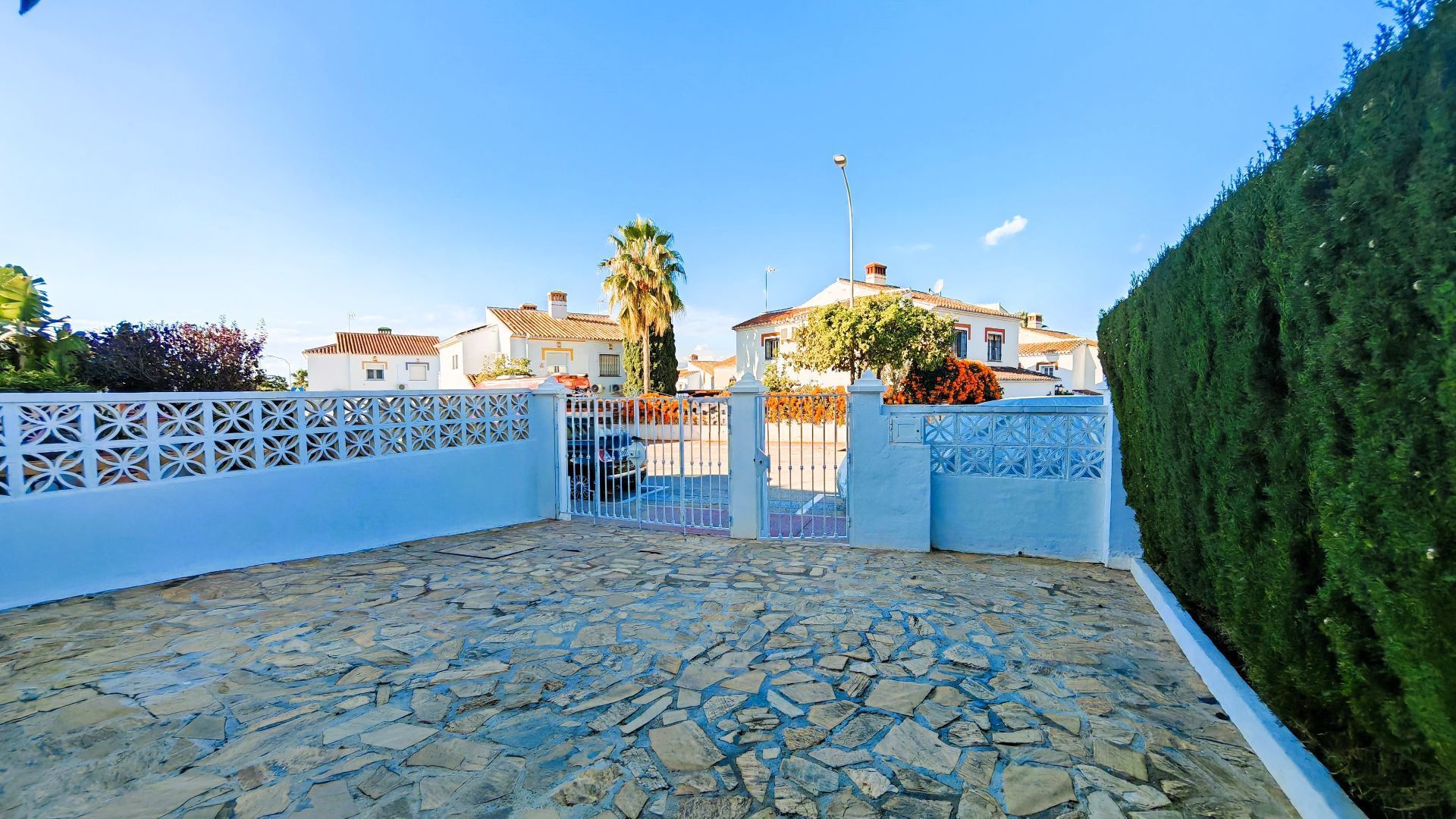 Exterior view of Single-family semi-detached for sale in Torrox  with Air Conditioner, Private garden and Terrace