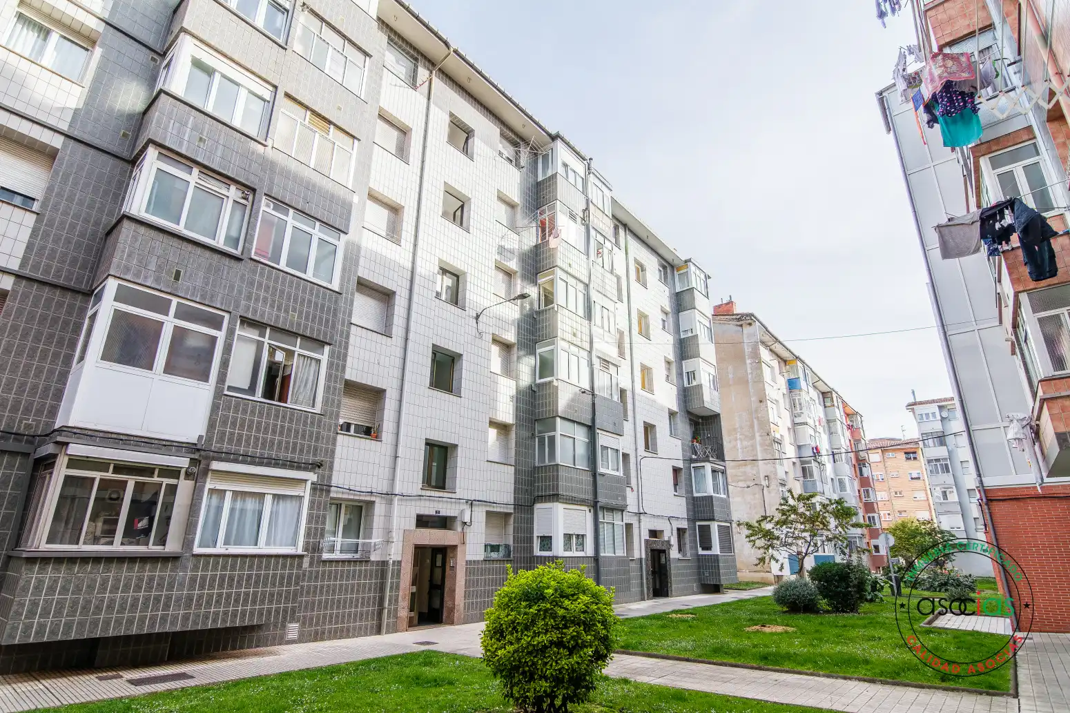 Exterior view of Flat for sale in Gijón   with Heating, Private garden and Storage room