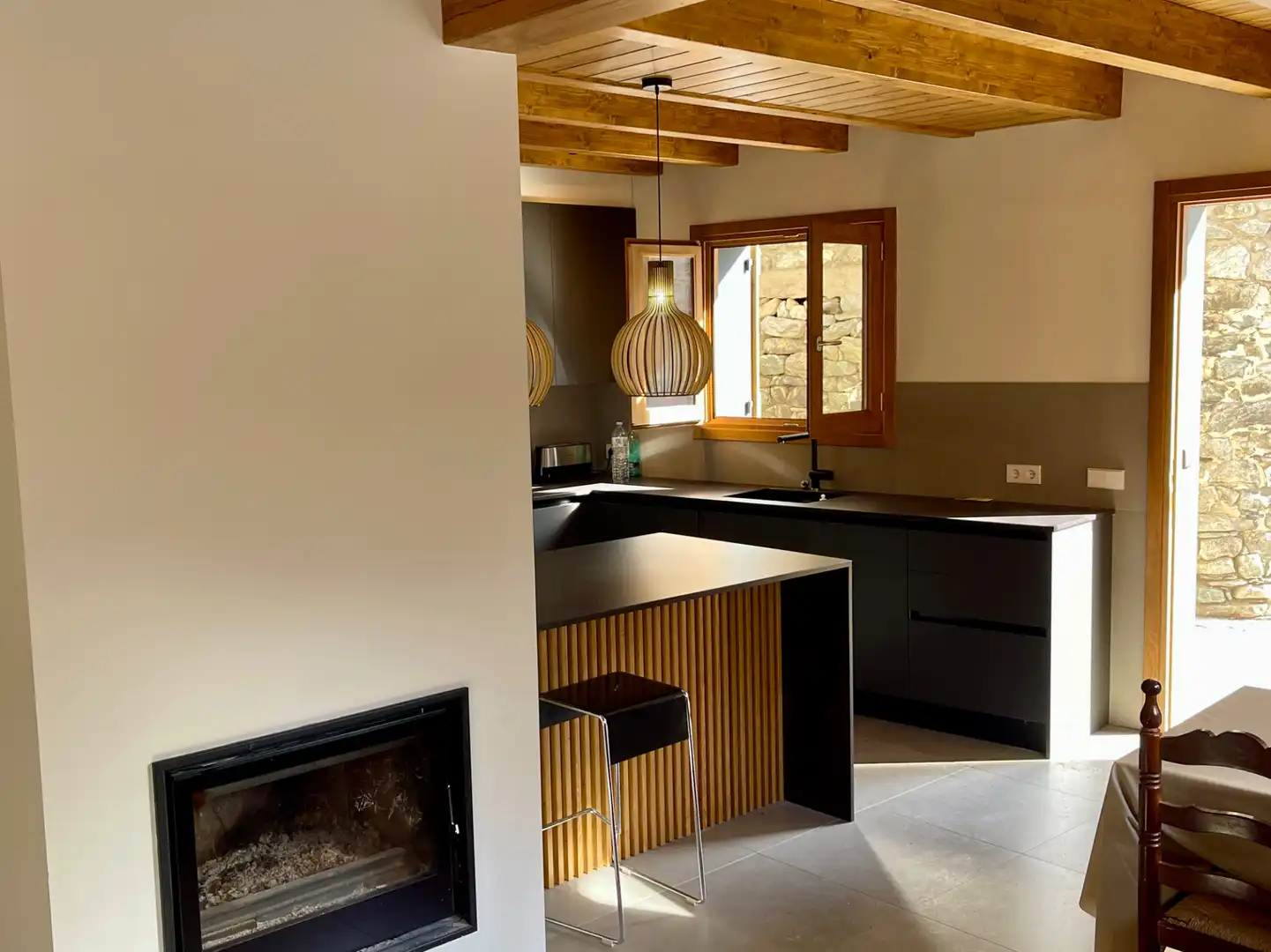 Cocina de Finca rústica en venta en Setcases con Calefacción, Parquet y Trastero