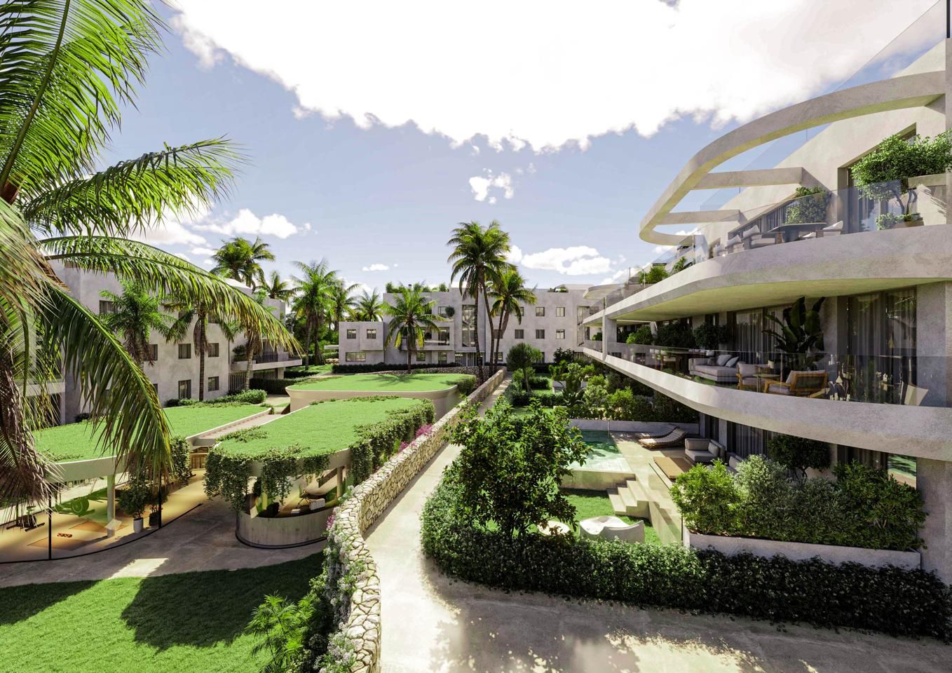 Vista exterior de Apartament en venda en Estepona amb Aire condicionat, Calefacció i Jardí privat