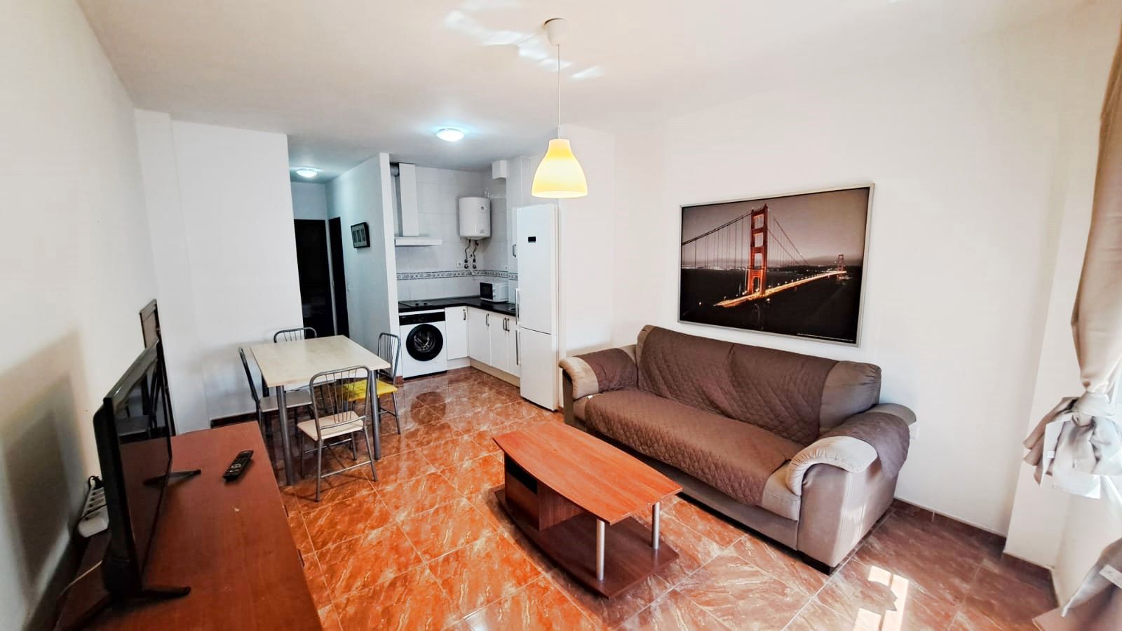 Vista exterior de Piso de alquiler en Málaga Capital con Terraza, Amueblado y Microondas