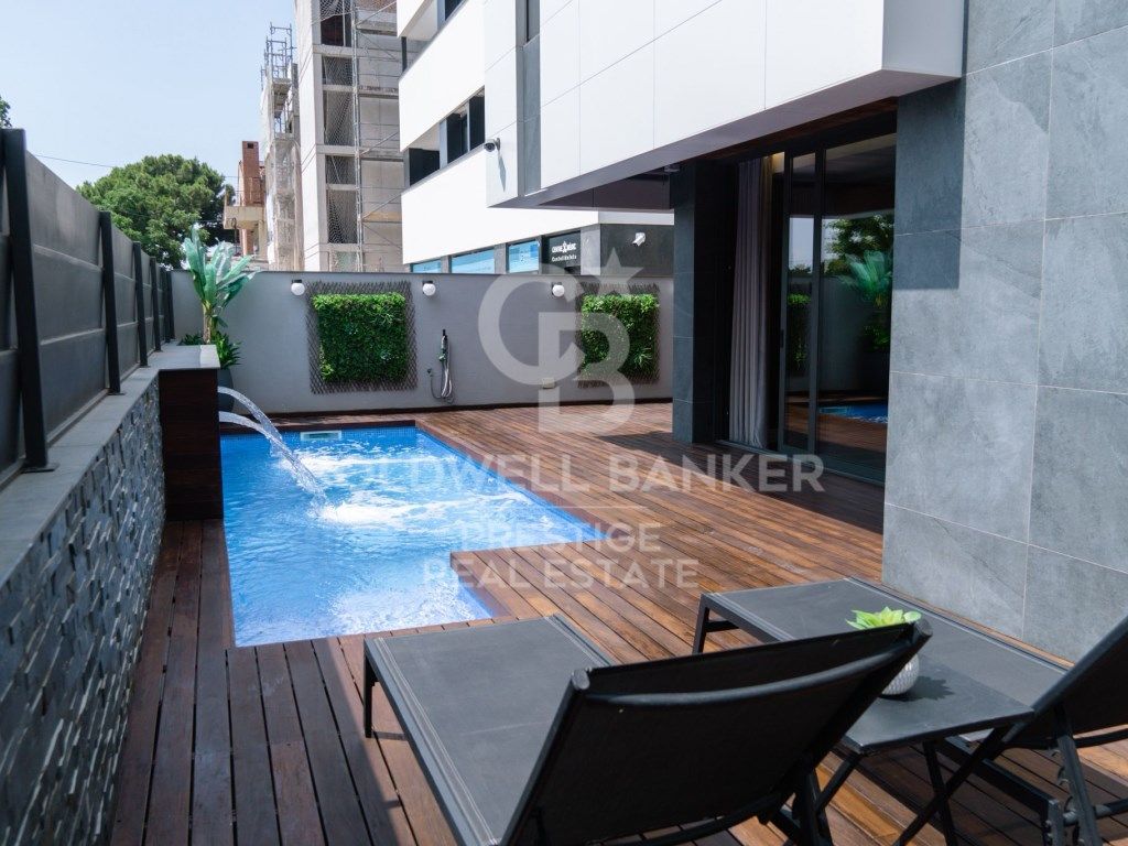 Swimming pool of House or chalet to rent in Castelldefels