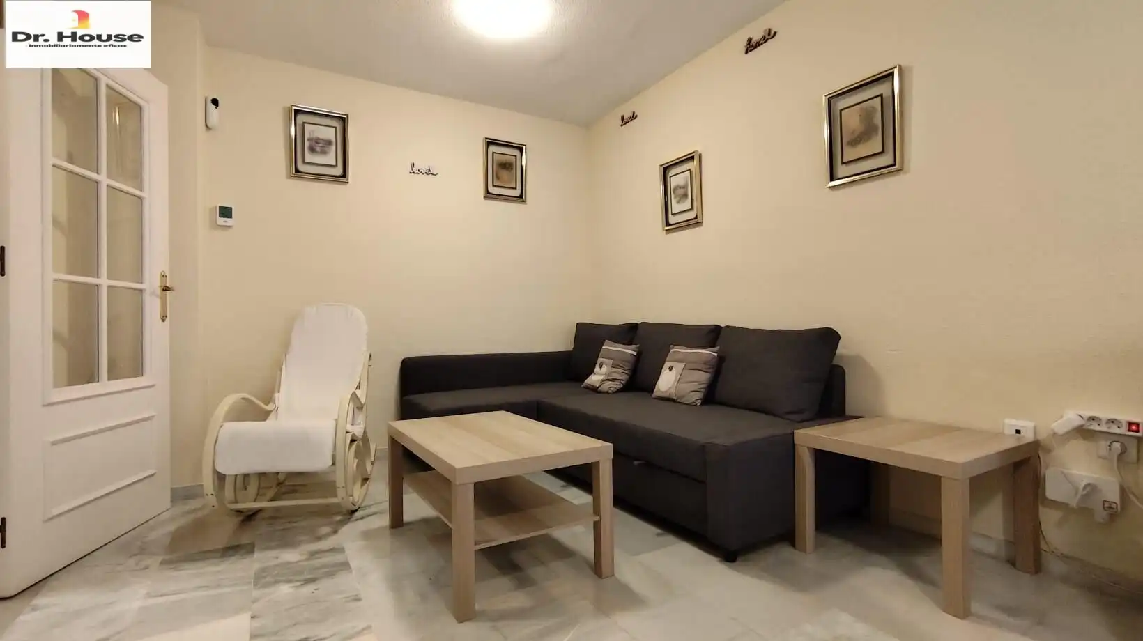 Wohnzimmer von Wohnung zur Miete in Málaga mit Terrasse, Möbliert und Ofen
