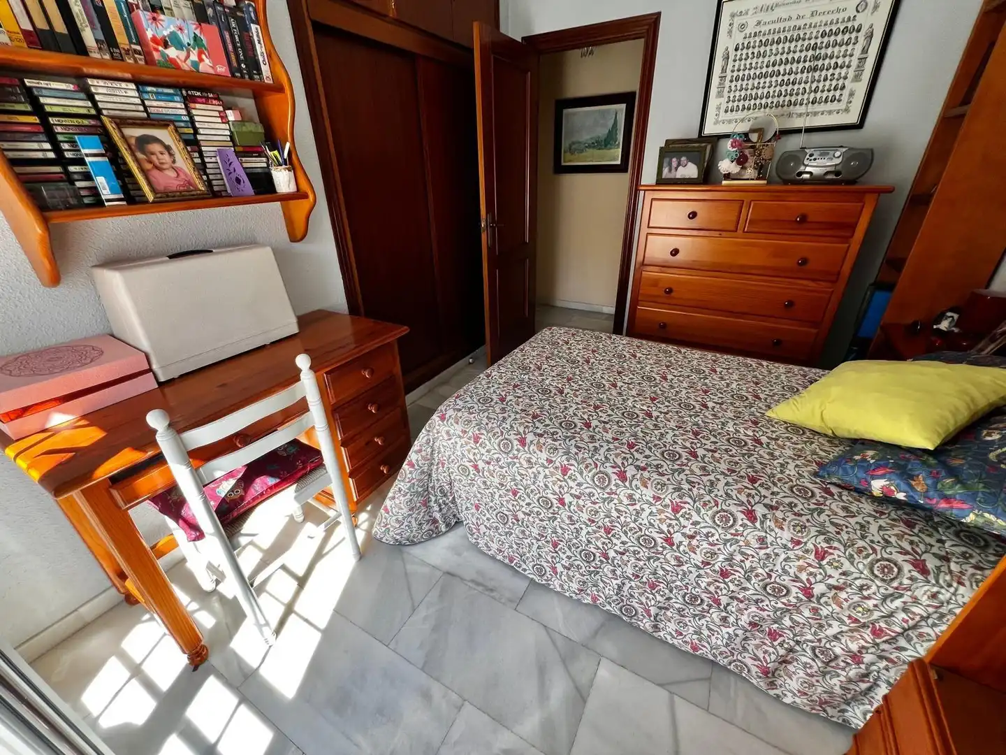 Bedroom of Flat for sale in Málaga  with Air Conditioner and Terrace
