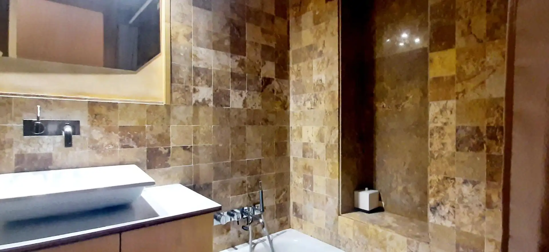 Bathroom of Flat for rent in Sitges  with Air Conditioner, Heating and Furnished