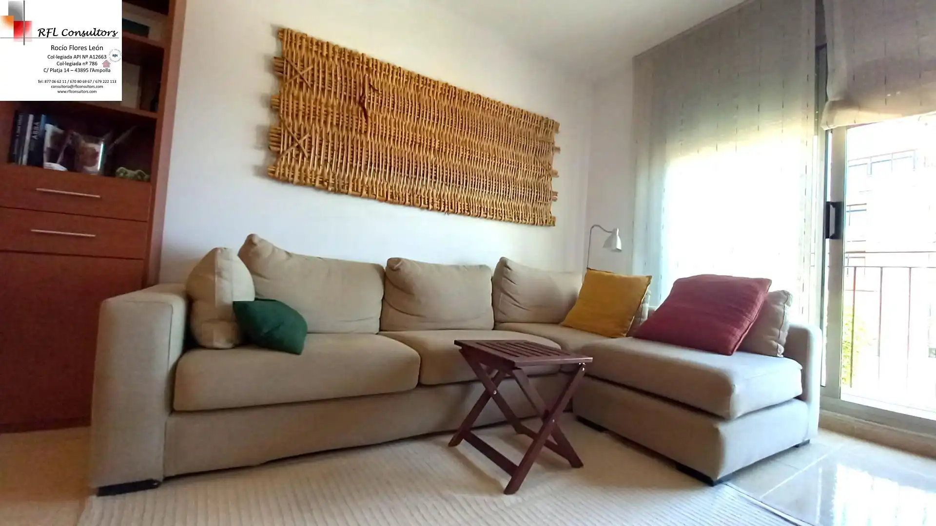 Sala d'estar de Apartament en venda en L'Ampolla amb Calefacció i Balcó