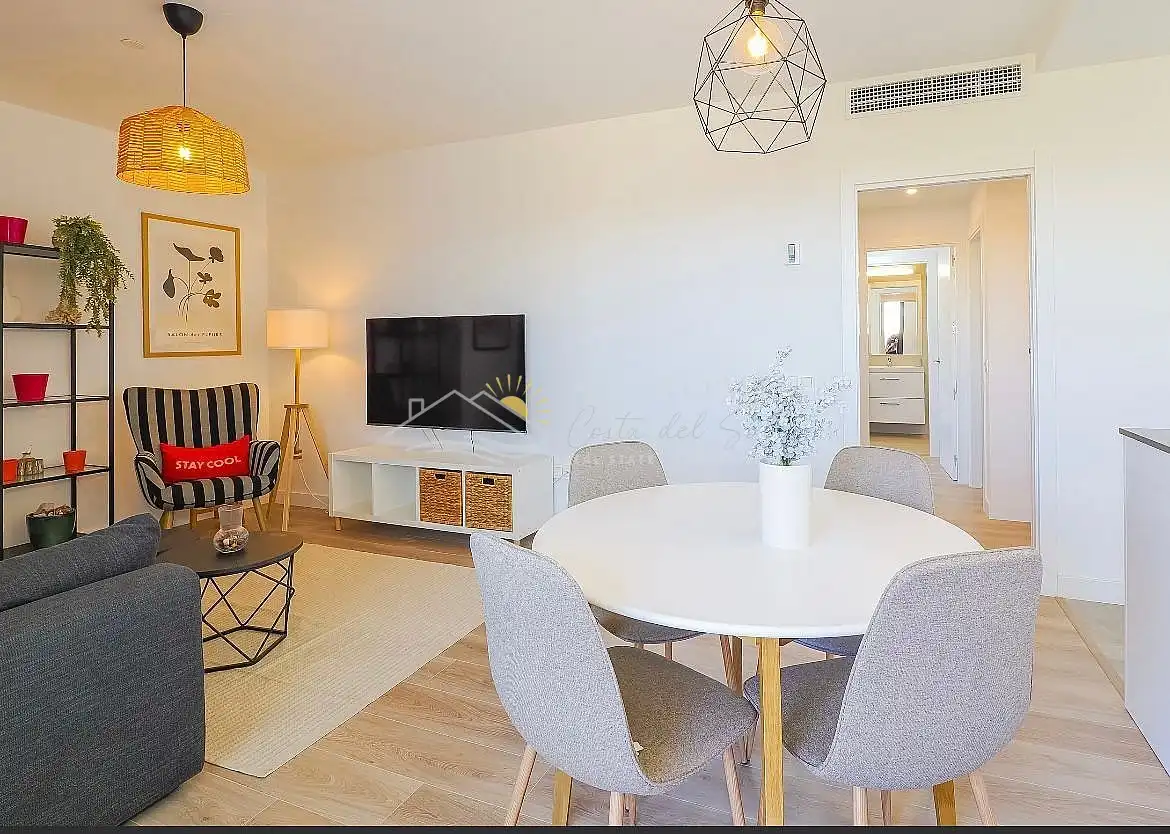 Sala de estar de Apartamento en venta en Málaga con Terraza, Piscina y Horno
