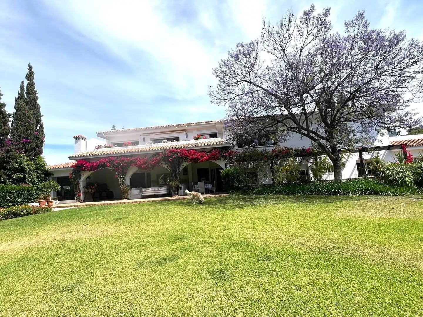 Jardí de Casa o xalet en venda en Mijas amb Aire condicionat, Terrassa i Piscina