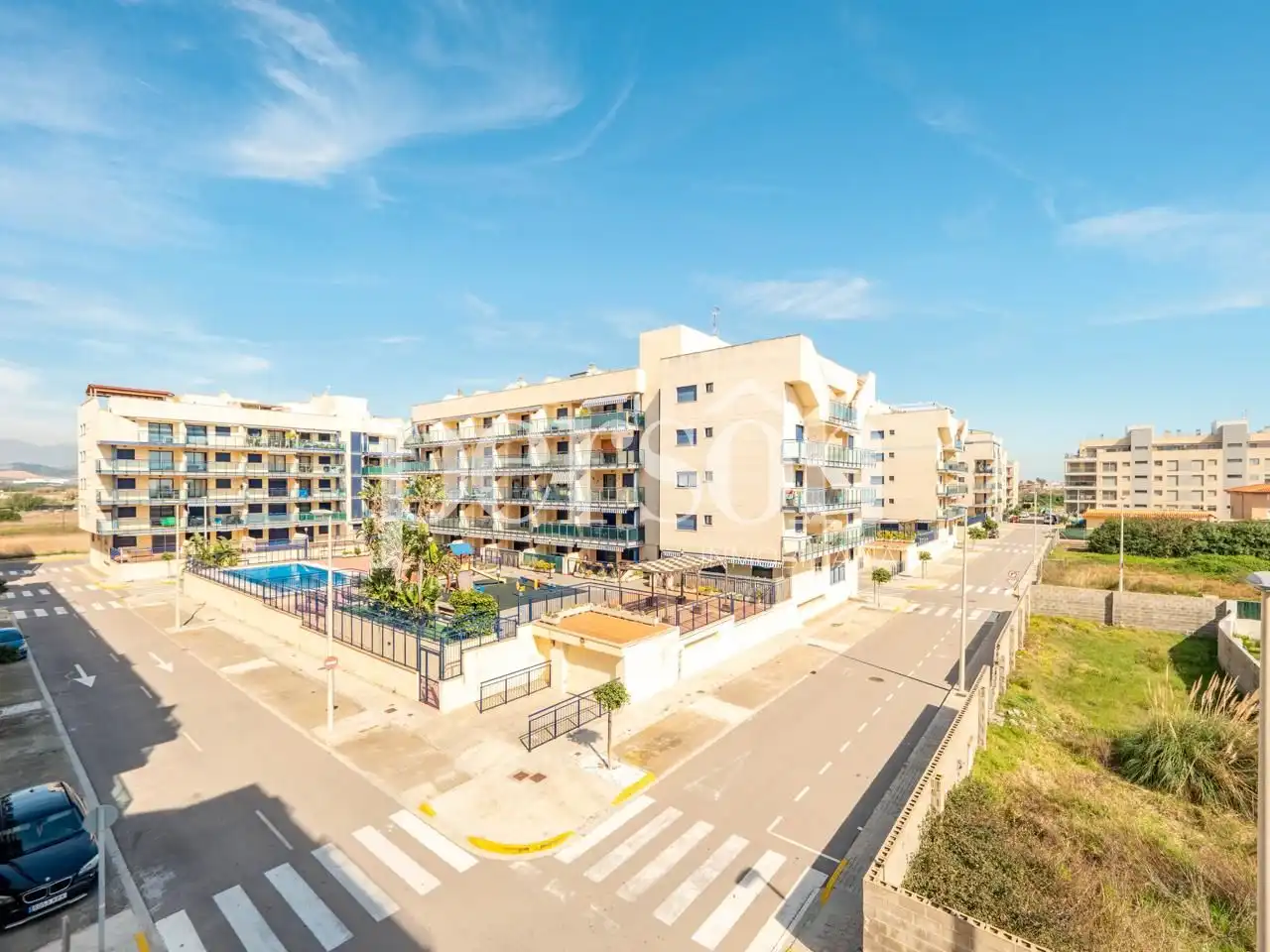 Außenansicht von Wohnung zum Verkauf in Moncofa mit Klimaanlage, Heizung und Terrasse
