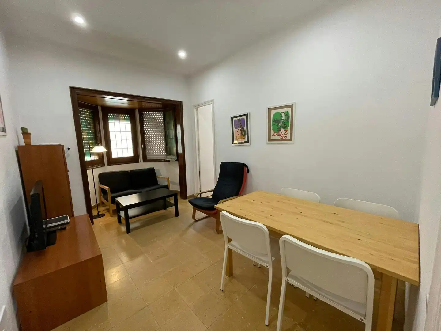 Living room of Flat for share in Barcelona  with Heating, Furnished and Washing machine