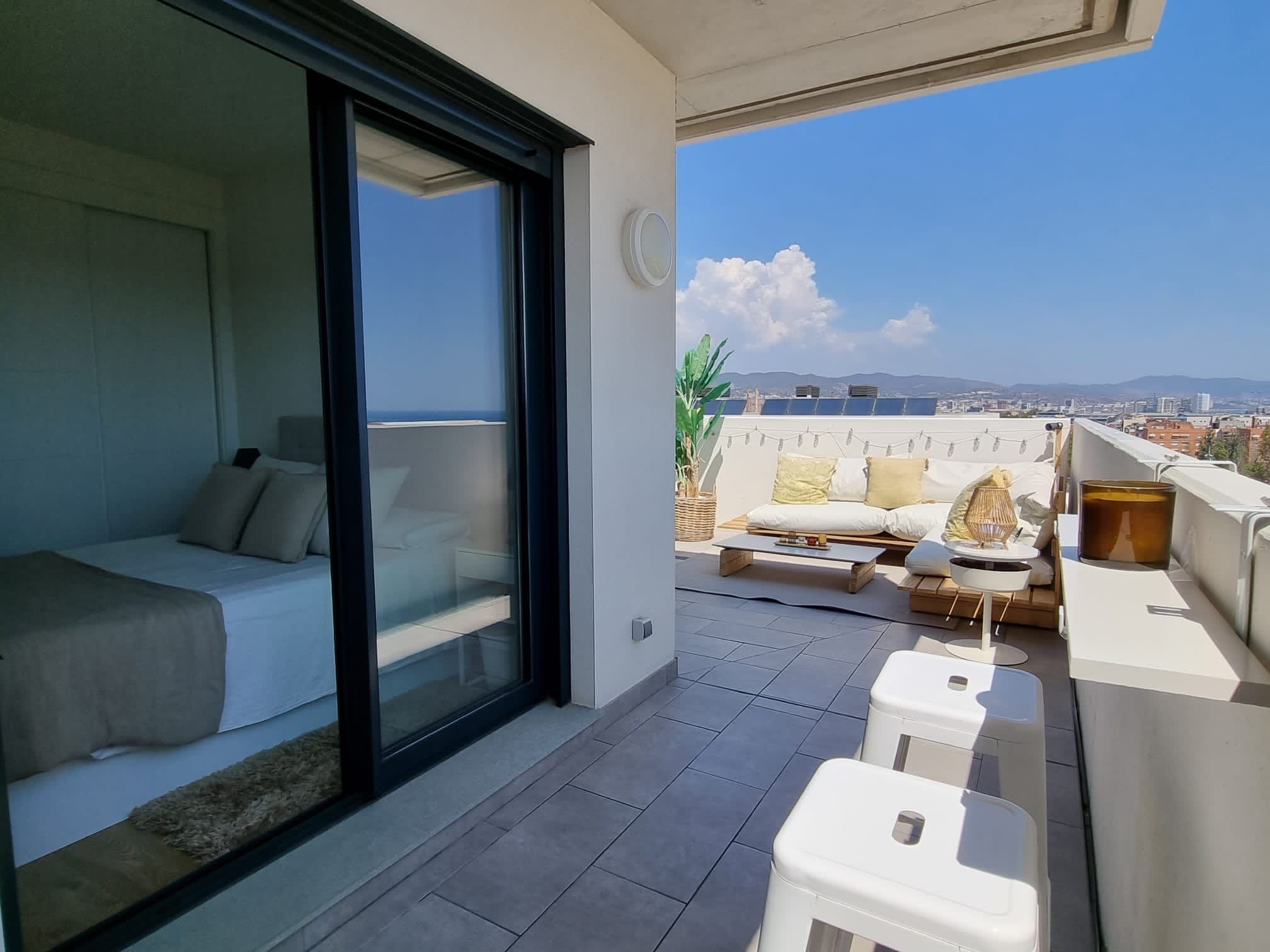 Terrace of Flat for sale in Sant Adrià de Besòs  with Terrace, Storage room and Swimming Pool