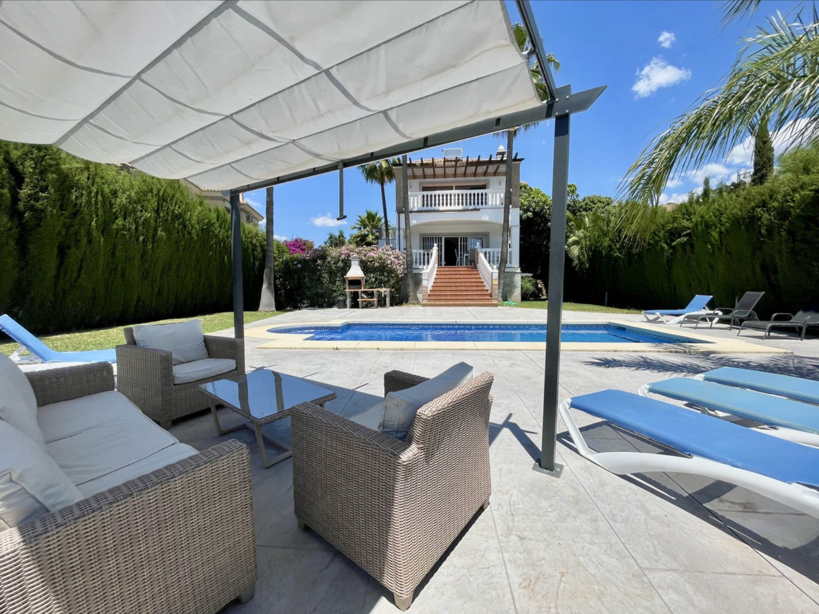 Terrassa de Casa o xalet en venda en Mijas amb Aire condicionat, Calefacció i Jardí privat