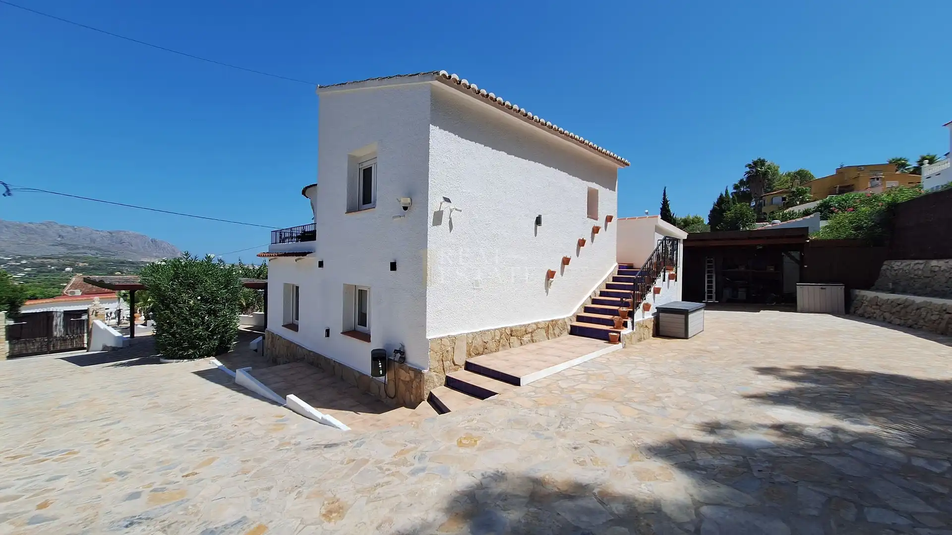Vista exterior de Casa o xalet en venda en Benidoleig amb Aire condicionat, Terrassa i Traster
