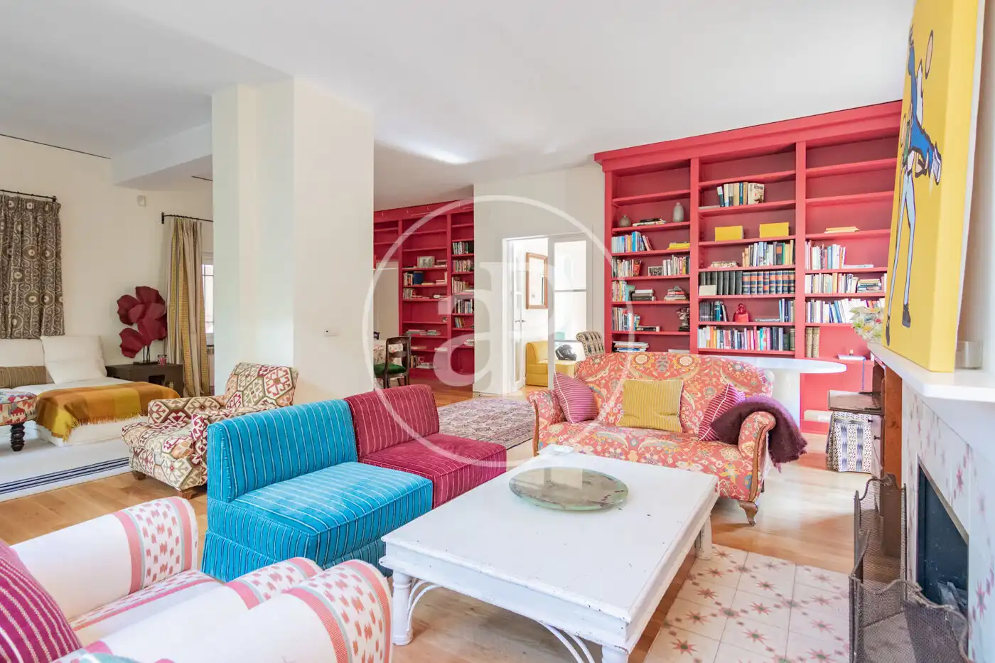 Sala d'estar de Casa o xalet de lloguer en Madrid amb Aire condicionat, Calefacció i Jardí privat