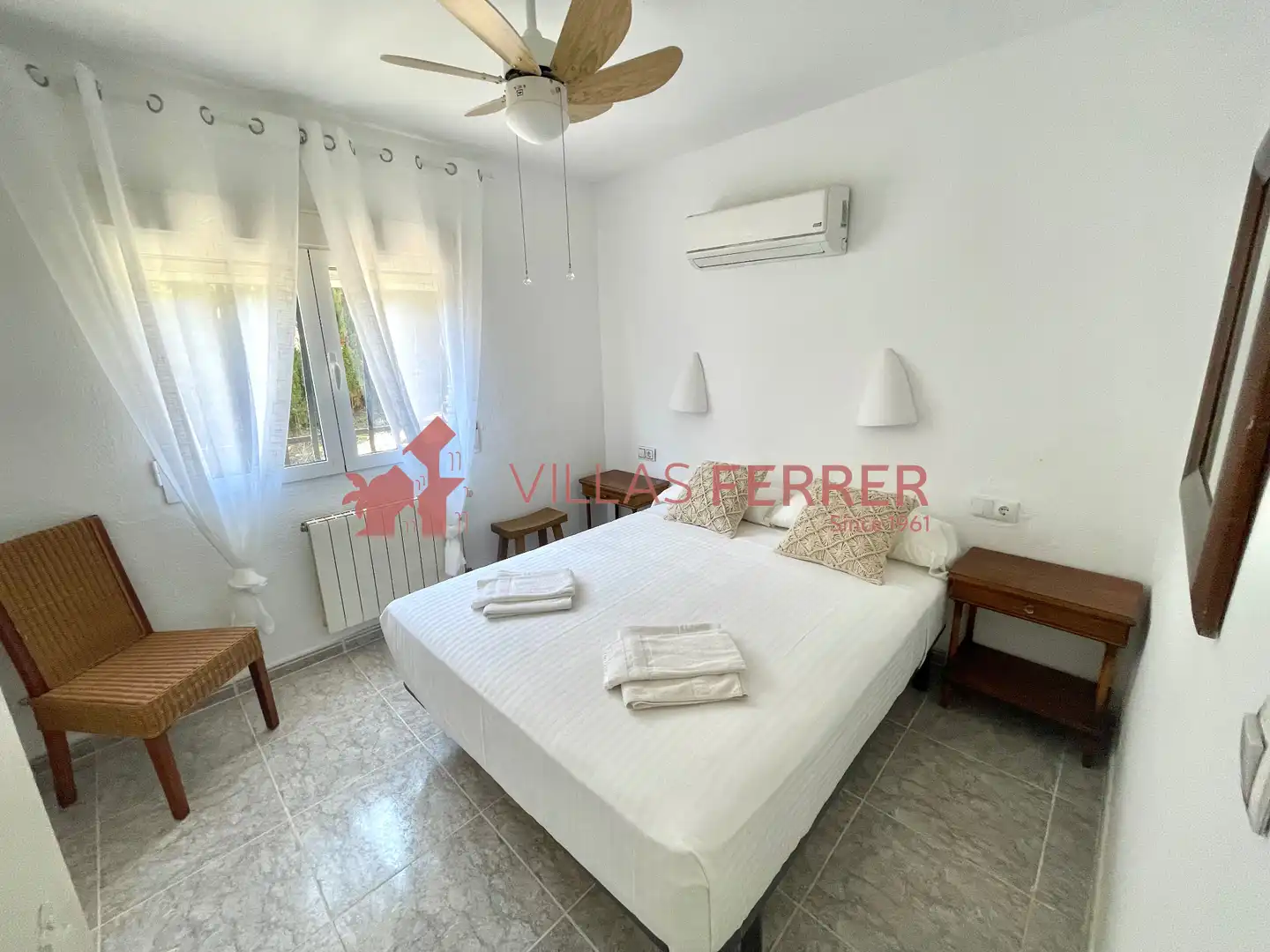 Bedroom of Houses for sale in Dénia  with Air Conditioner, Private garden and Terrace