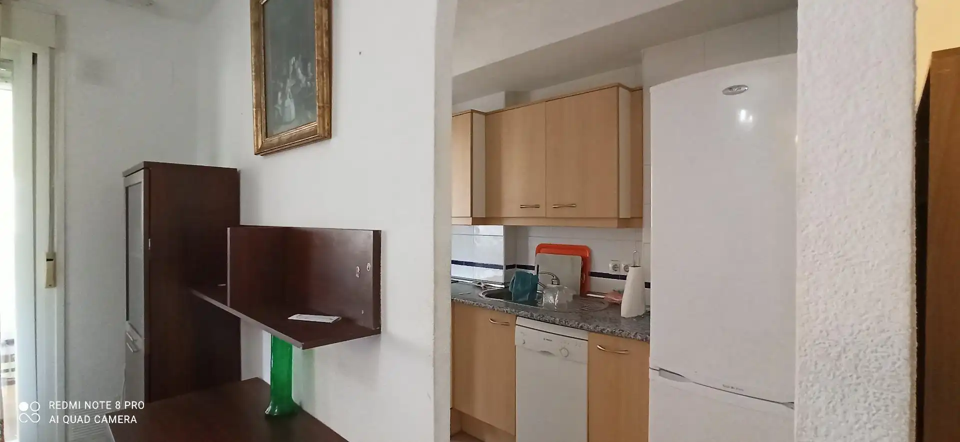 Cuina de Pis de lloguer en Villajoyosa / La Vila Joiosa amb Aire condicionat, Jardí privat i Terrassa