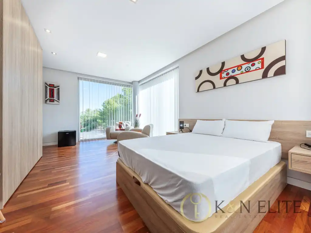 Bedroom of Houses for sale in Petrer  with Air Conditioner, Private garden and Swimming Pool