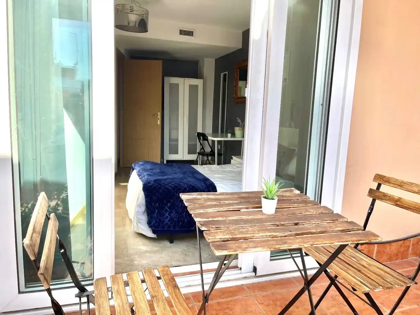 Terrasse von Maisonette zur Miete in  Valencia Capital mit Klimaanlage und Balkon