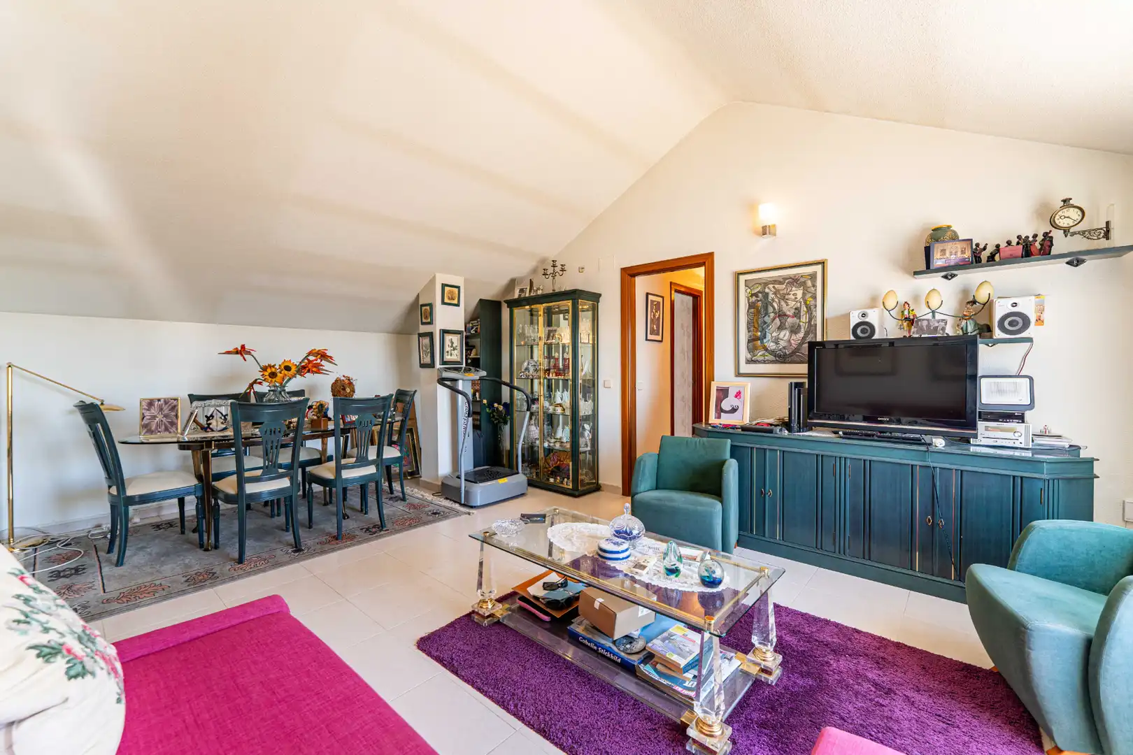 Sala de estar de Ático en venta en Alpedrete con Calefacción, Terraza y Amueblado