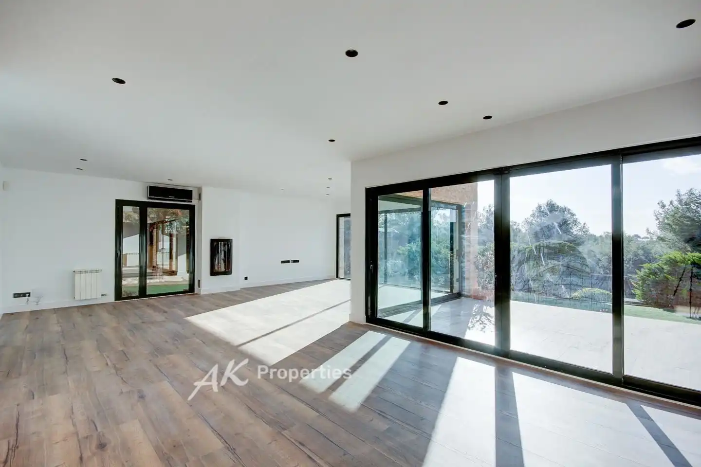 Wohnzimmer von Haus oder Chalet zur Miete in Castelldefels mit Klimaanlage, Privatgarten und Terrasse