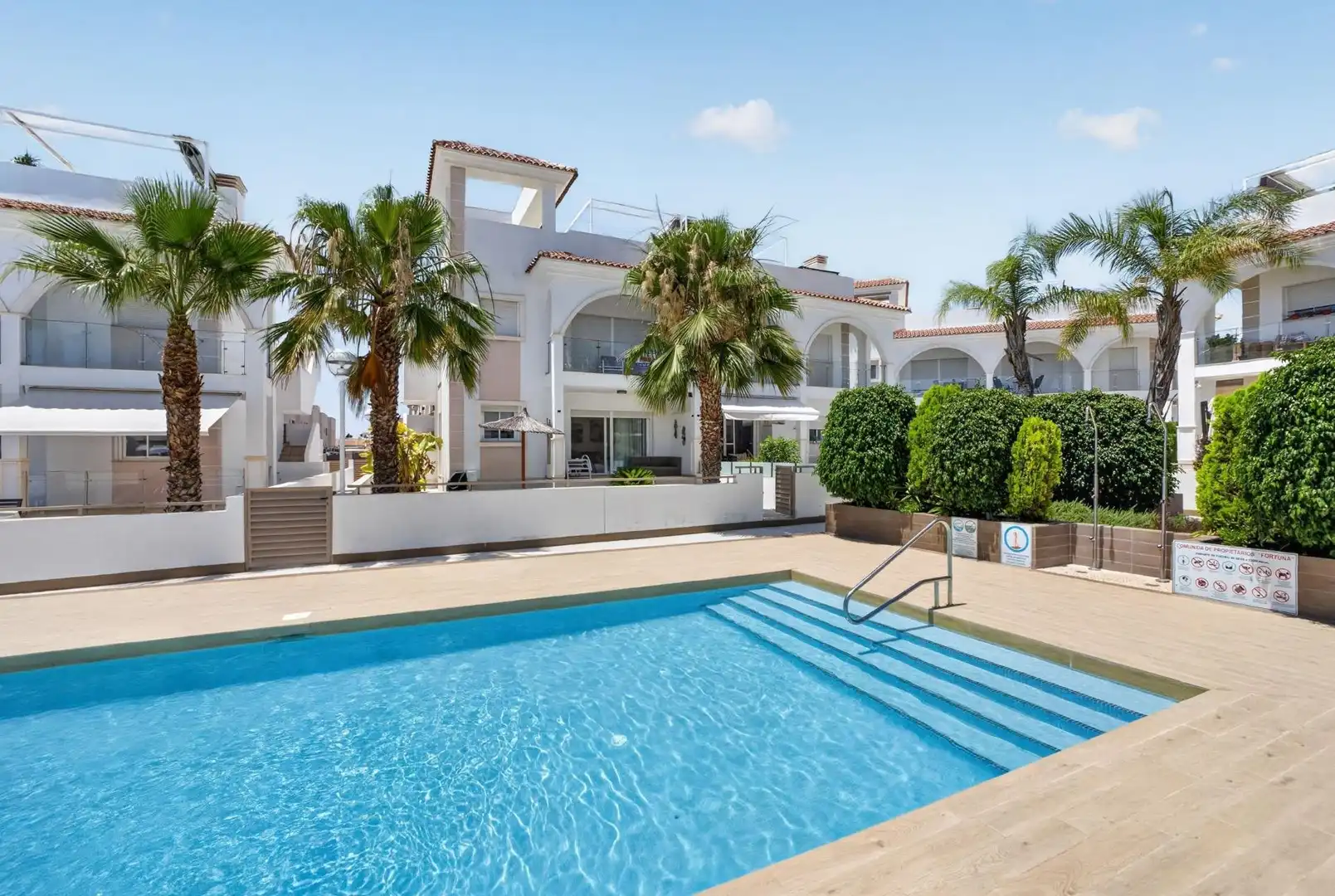 Swimming pool of Apartments for sale in Rojales  with Heating, Private garden and Swimming Pool