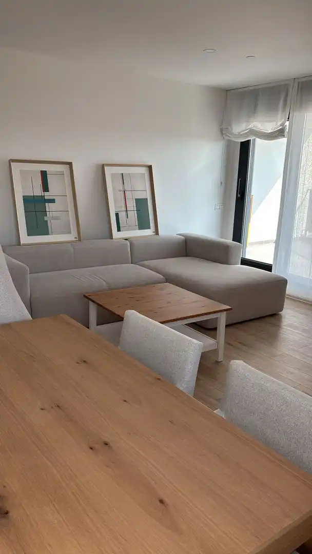 Wohnzimmer von Wohnung zur Miete in Málaga mit Klimaanlage, Heizung und Terrasse