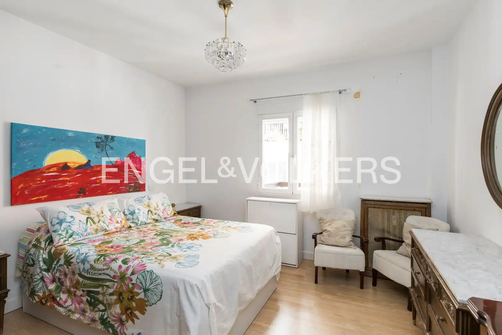 Schlafzimmer von Wohnung zum Verkauf in Madrid mit Klimaanlage, Heizung und Terrasse