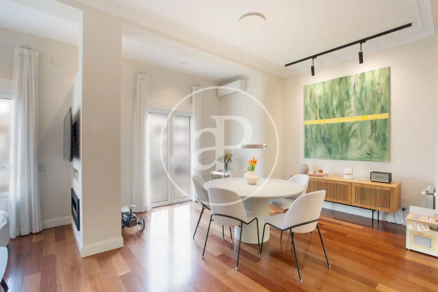 Dining room of Flat for sale in  Valencia Capital  with Air Conditioner, Heating and Balcony