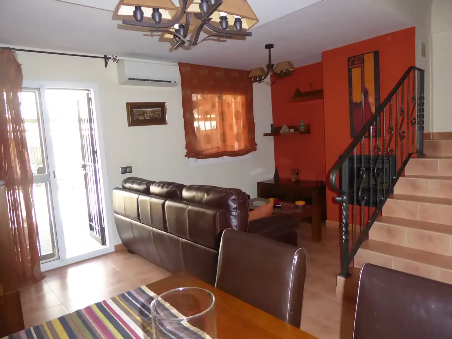 Sala de estar de Casa adosada de alquiler en Alhaurín de la Torre con Aire acondicionado, Terraza y Amueblado