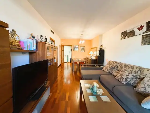 Living room of Flat for sale in Montgat  with Air Conditioner, Heating and Parquet flooring