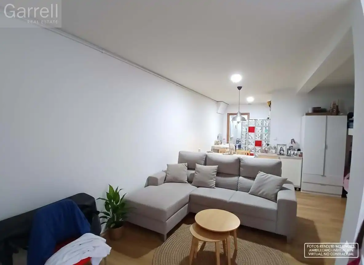Sala de estar de Piso en venta en Terrassa con Terraza y Balcón