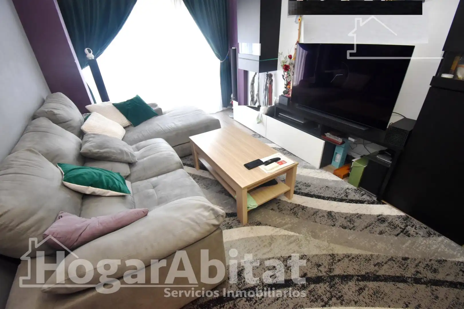 Sala de estar de Piso en venta en La Vall d'Uixó con Aire acondicionado, Trastero y Amueblado