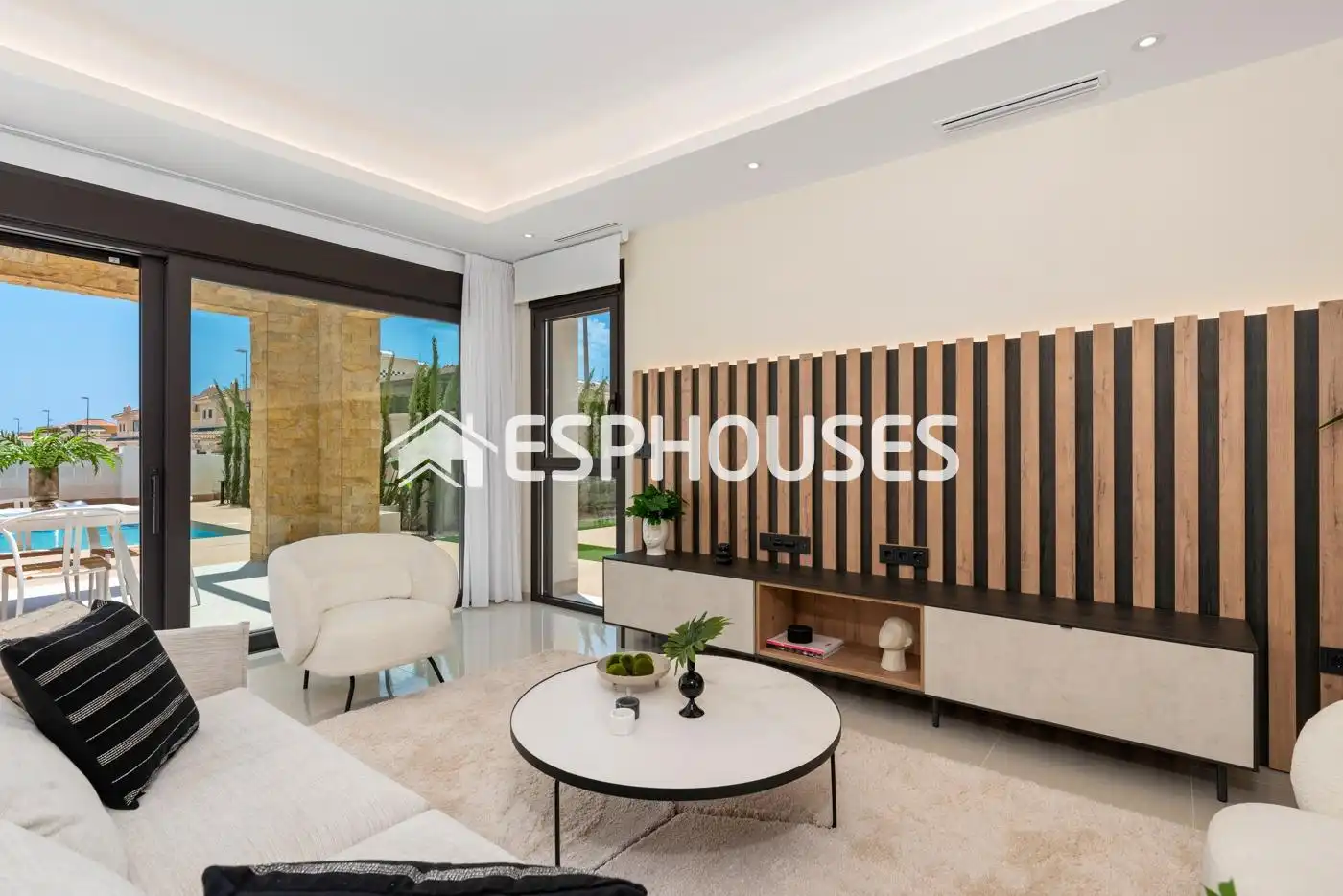 Sala de estar de Casa o chalet en venta en Rojales con Terraza, Piscina y Balcón