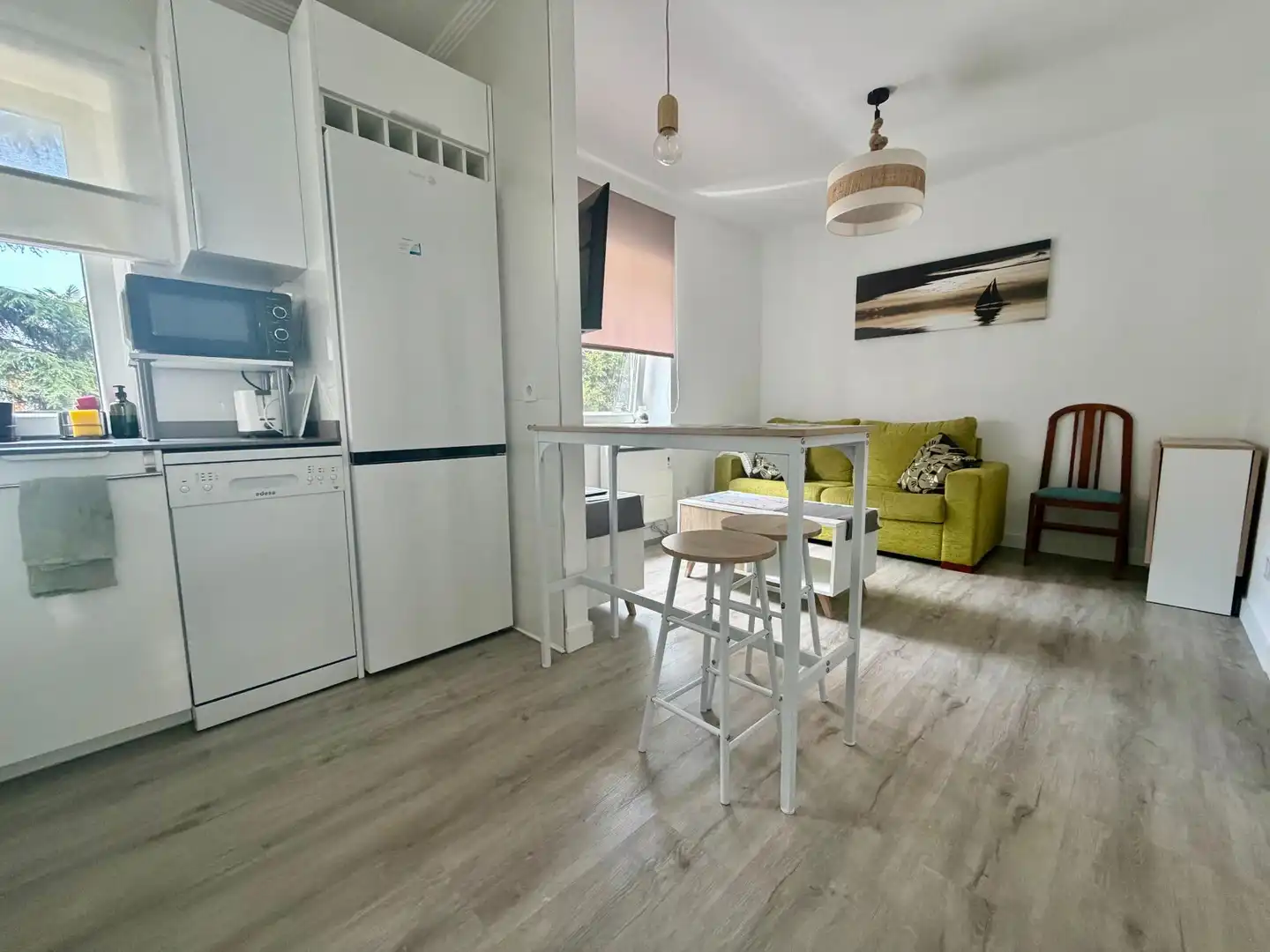 Cocina de Piso de alquiler en Santander con Calefacción, Terraza y Amueblado