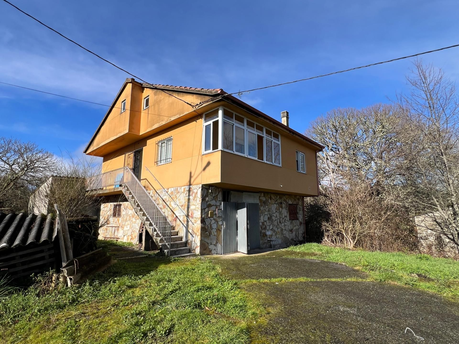 Exterior view of House or chalet for sale in Pantón  with Heating and Private garden