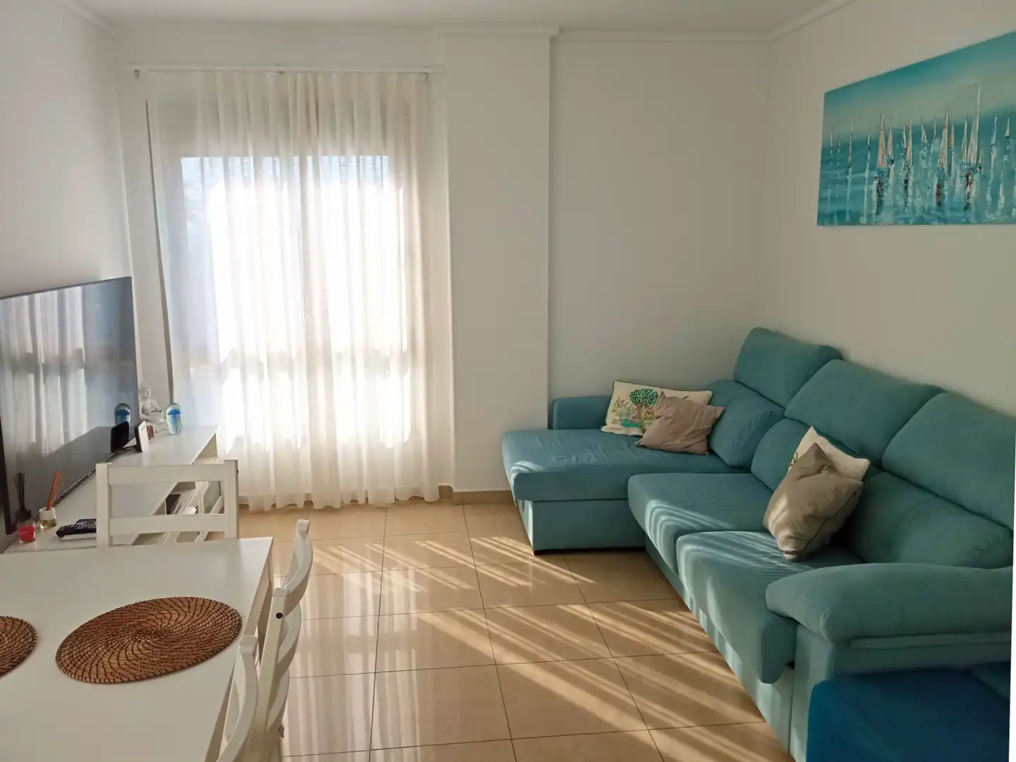 Sala de estar de Piso en venta en La Manga del Mar Menor con Aire acondicionado, Amueblado y Horno