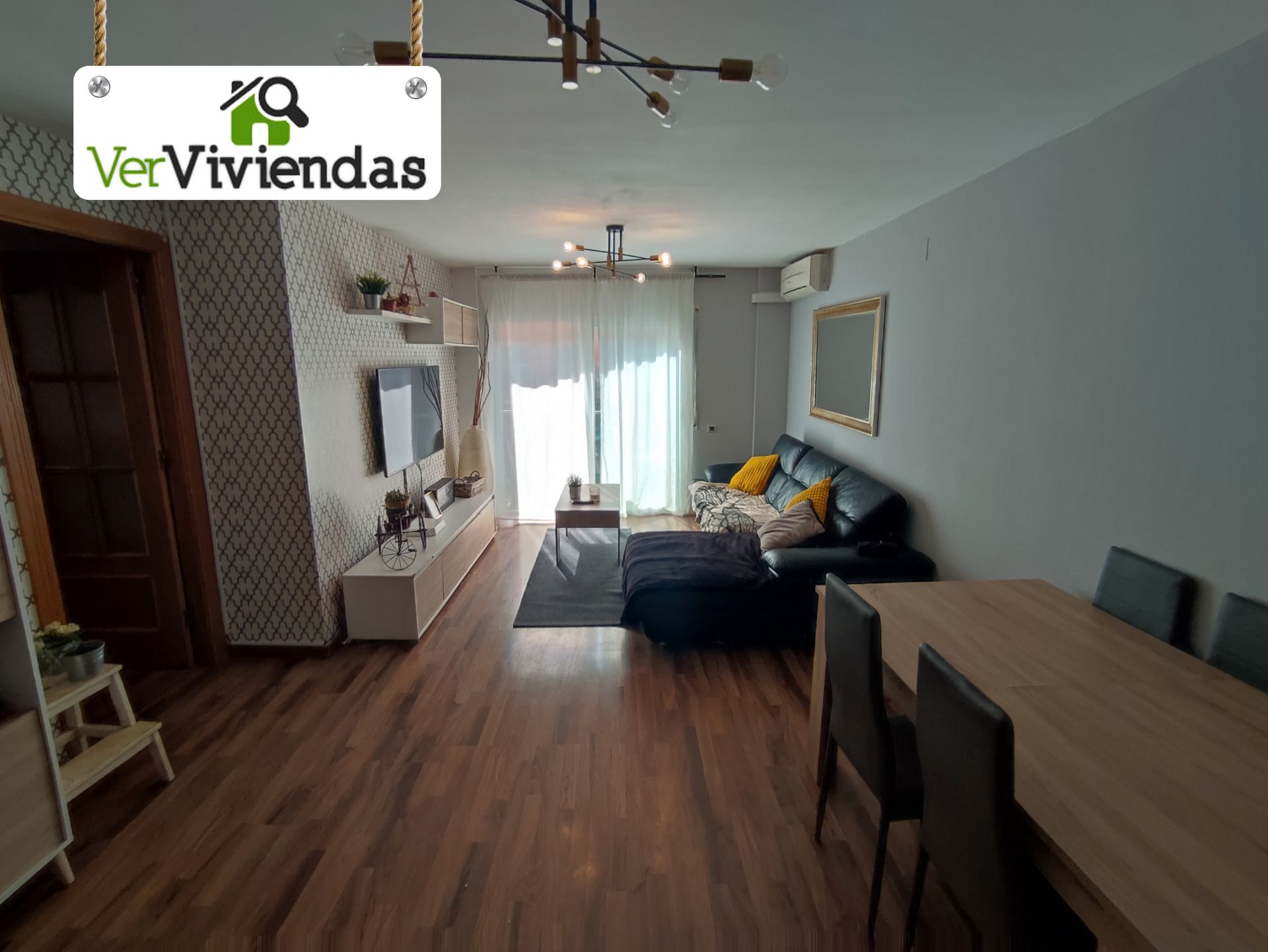 Living room of Flat for sale in Vallirana  with Air Conditioner, Heating and Parquet flooring