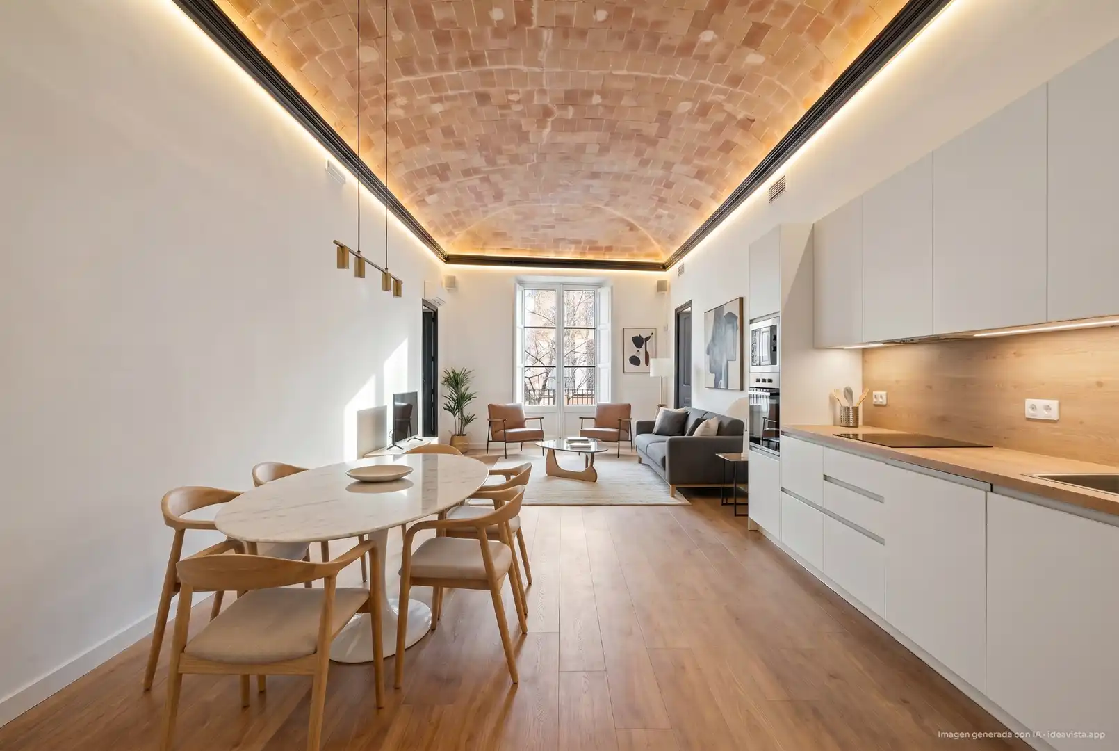 Sala de estar de Piso en venta en Girona con Aire acondicionado, Calefacción y Terraza