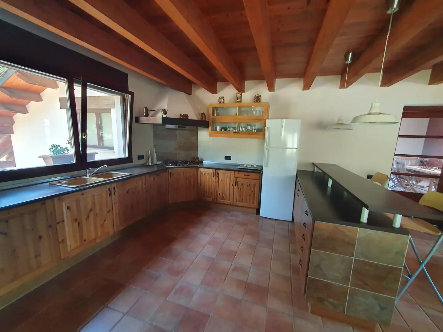 Cocina de Casa o chalet en venta en Guixers con Calefacción, Jardín privado y Terraza