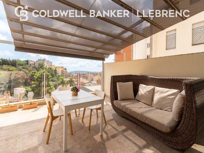 Balcony of Single-family semi-detached for sale in  Barcelona Capital  with Air Conditioner and Terrace