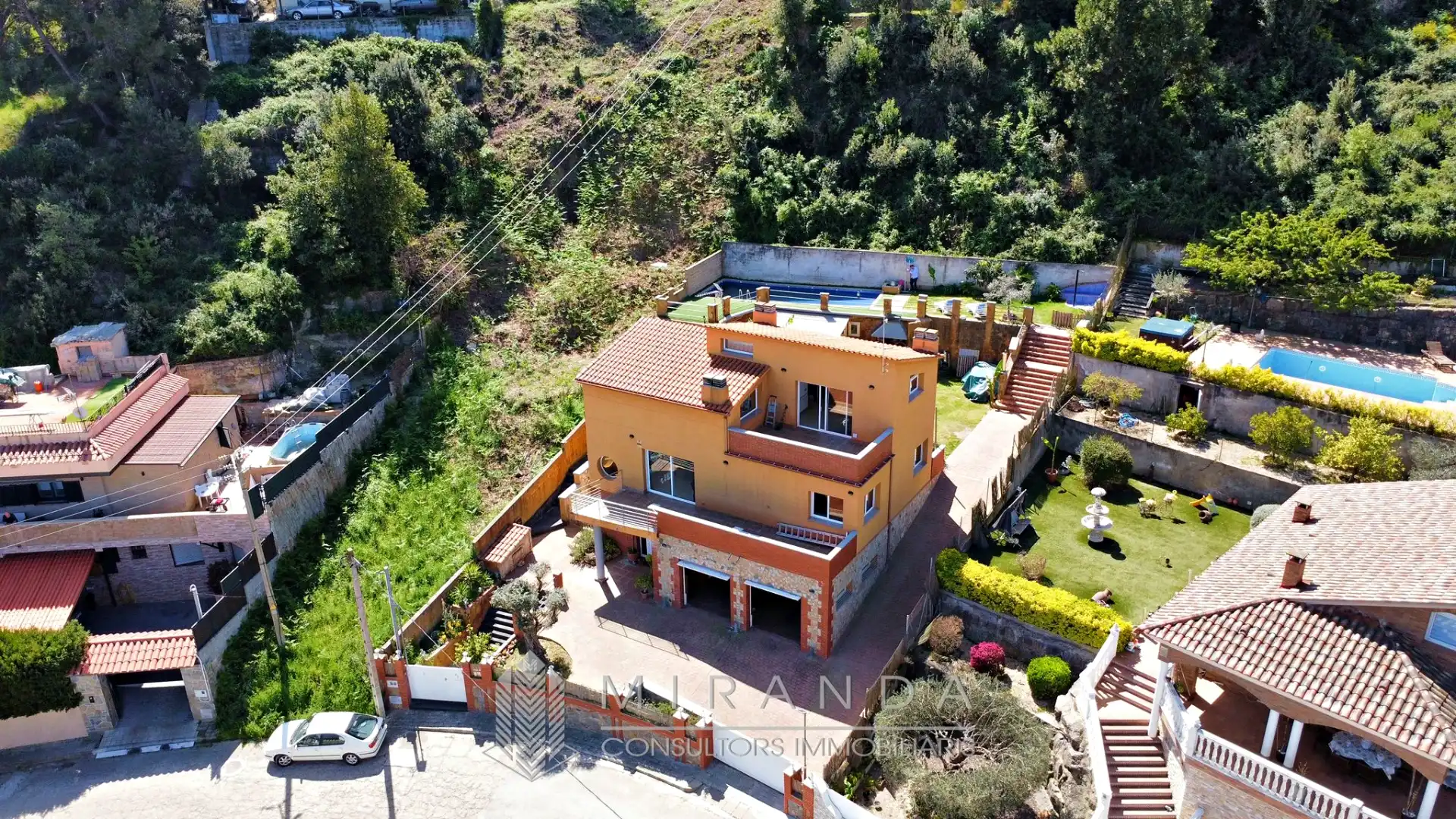 Vista exterior de Casa o chalet en venta en Bigues i Riells del Fai con Aire acondicionado, Calefacción y Jardín privado